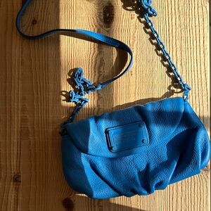 Marc Jacobs blue small purse clutch crossbody bag